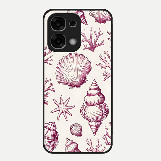  Pink Power Sparks Glass Case For Oppo F33 5G back cover – full design glossy printed glass finish