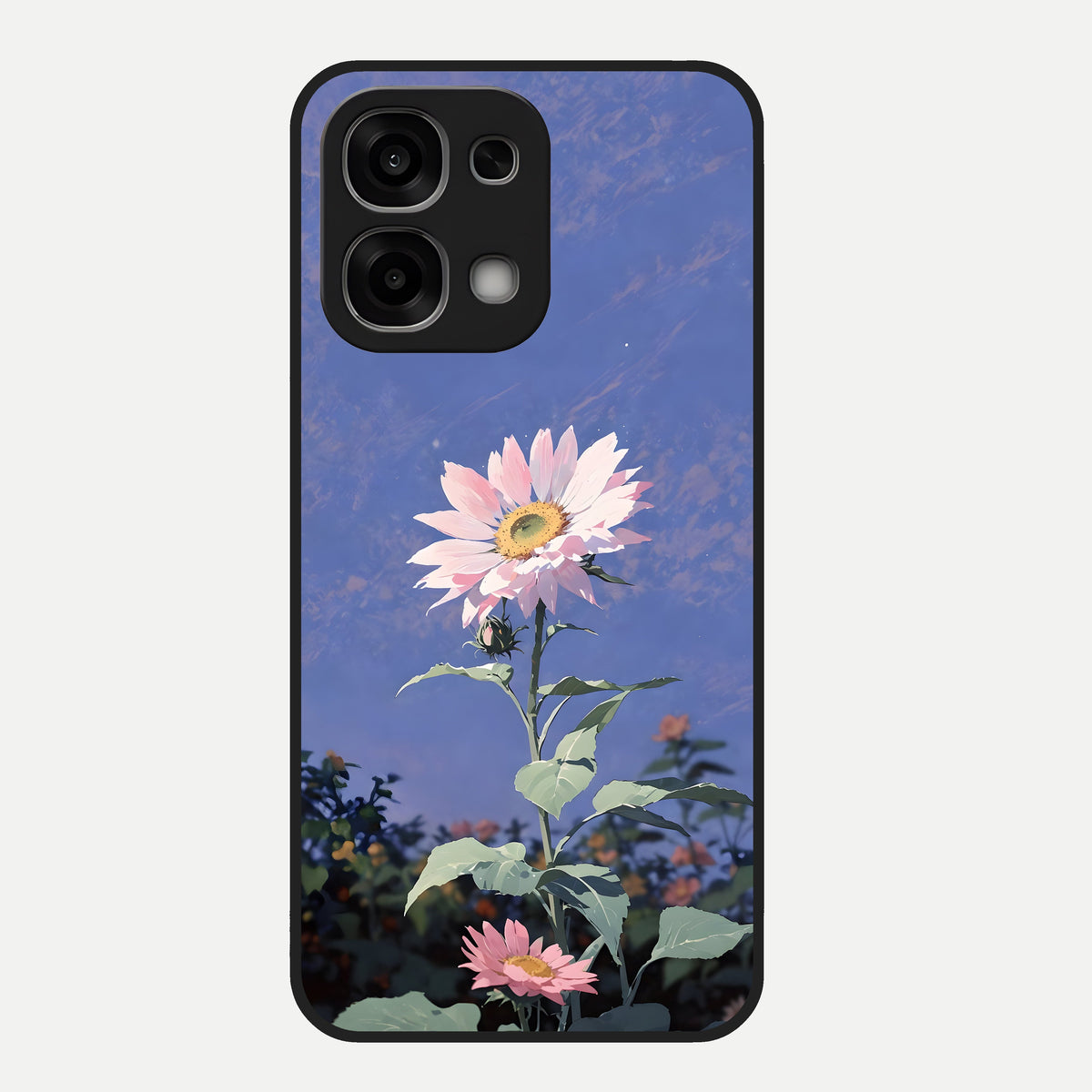  Pink Shells Outline Glass Case For Oppo F33 5G back cover – full design glossy printed glass finish