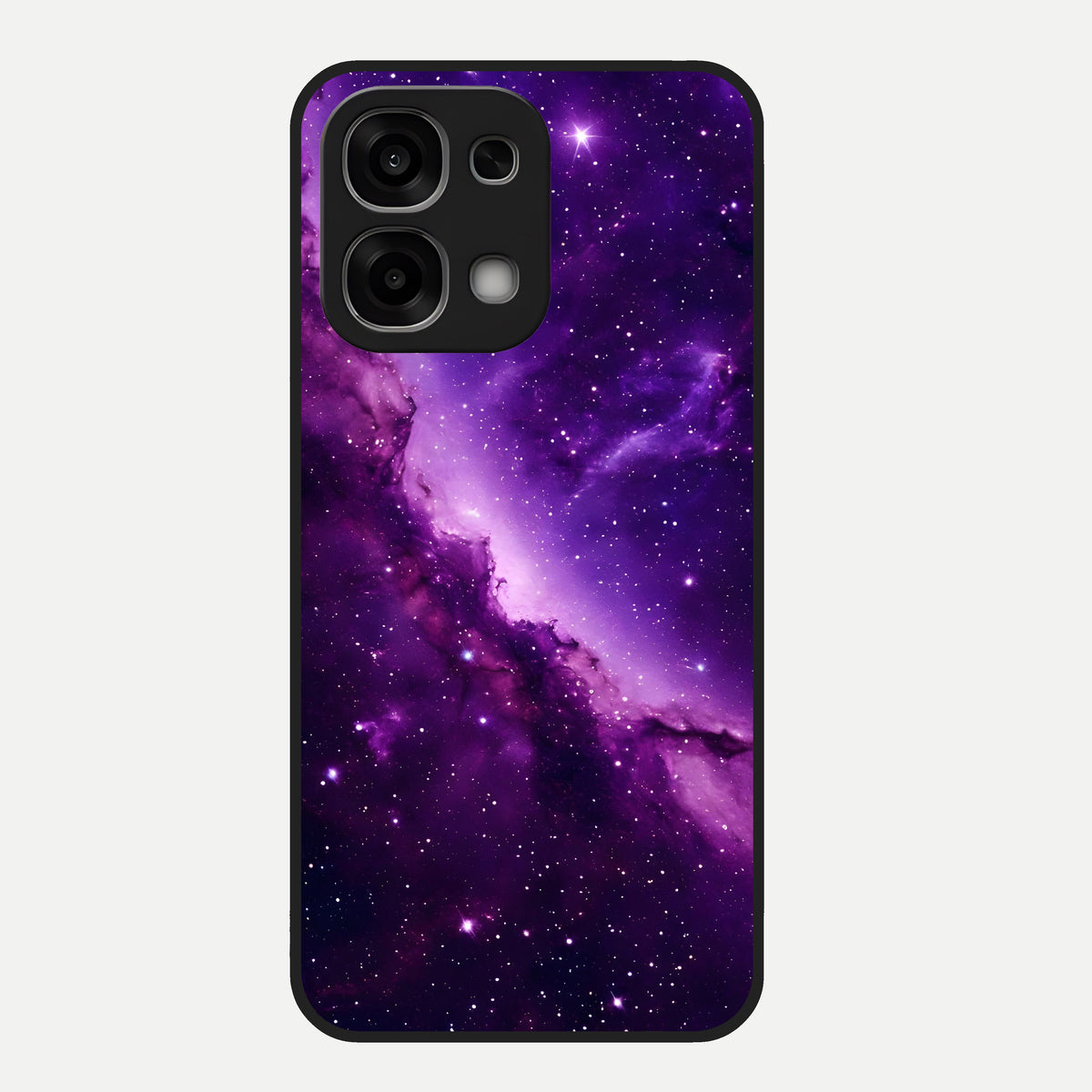  Purple Shade Sky Glass Case For Oppo F33 5G back cover – full design glossy printed glass finish