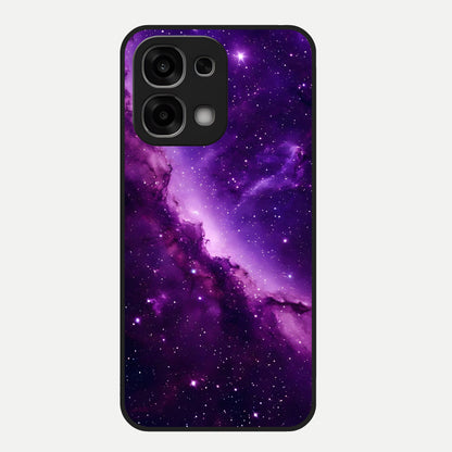  Purple Shade Sky Glass Case For Oppo F33 5G back cover – full design glossy printed glass finish
