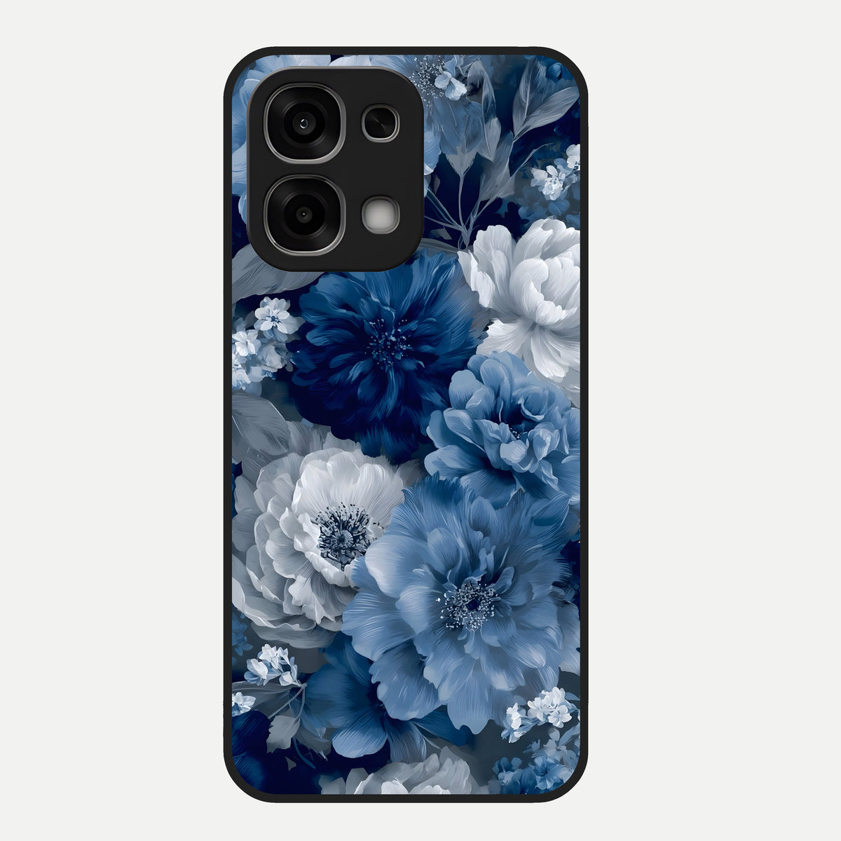  Royal Bloom Garden Glass Case For Oppo F33 5G back cover – full design glossy printed glass finish