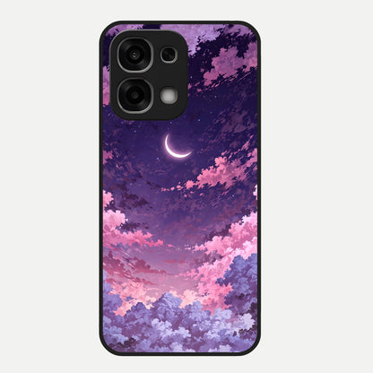  Sky Drift Clouds Glass Case For Oppo F33 5G back cover – full design glossy printed glass finish