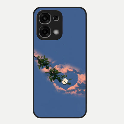  Sky Under Tree Glass Case For Oppo F33 5G back cover – full design glossy printed glass finish