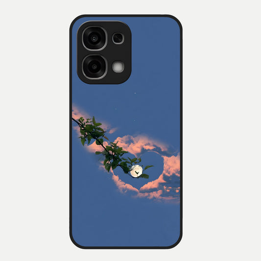  Sky Under Tree Glass Case For Oppo F33 5G back cover – full design glossy printed glass finish