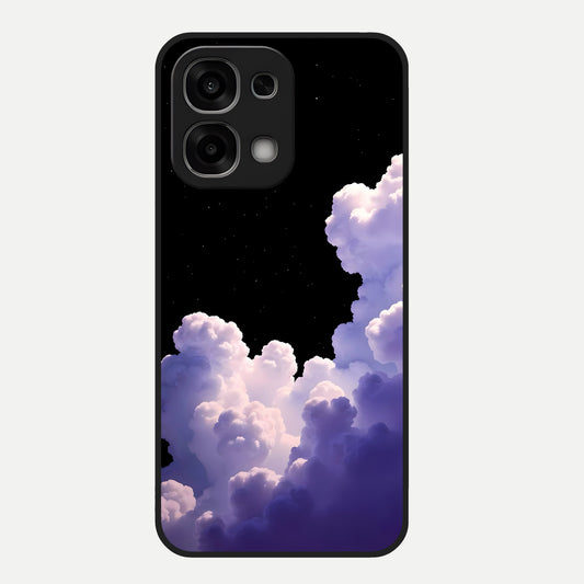  Starlit Night Whispers Glass Case For Oppo F33 5G back cover – full design glossy printed glass finish