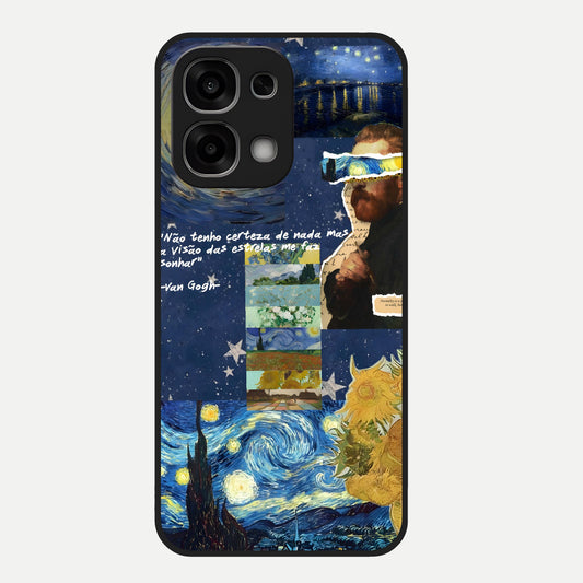  Starry Dream Vision Glass Case For Oppo F33 5G back cover – full design glossy printed glass finish