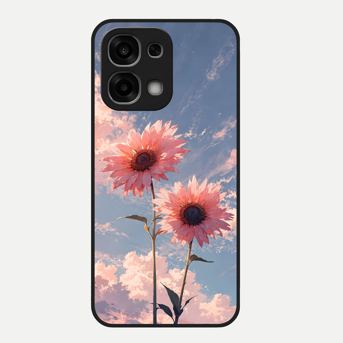  Sun Moon Balance Glass Case For Oppo F33 5G back cover – full design glossy printed glass finish