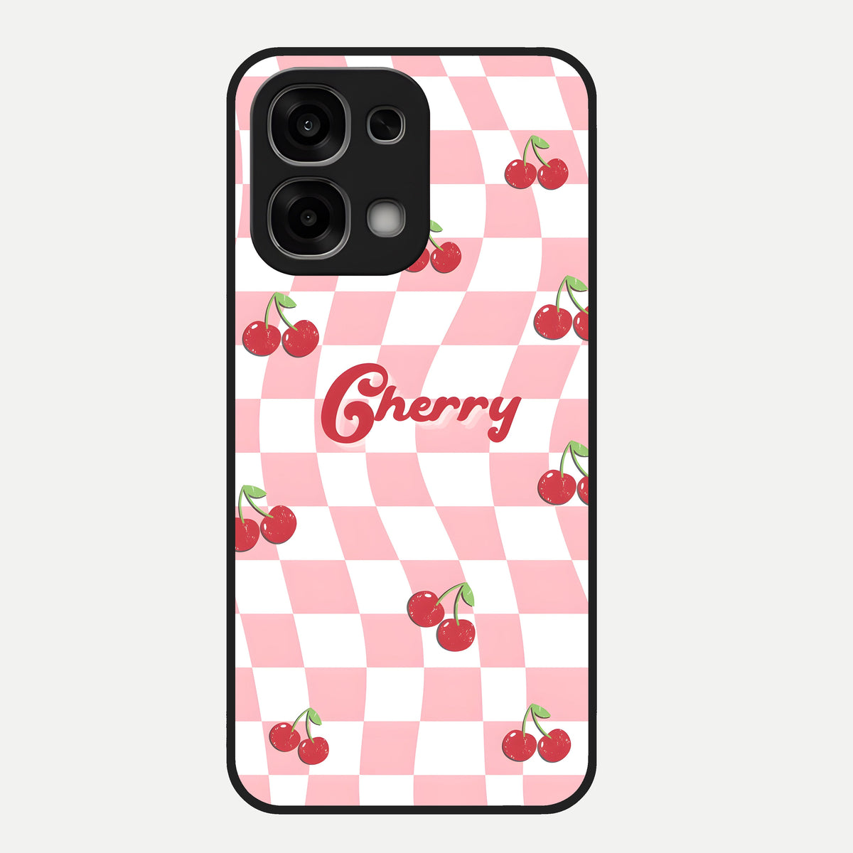  Sweet Cherry Vibes Glass Case For Oppo F33 5G back cover – full design glossy printed glass finish