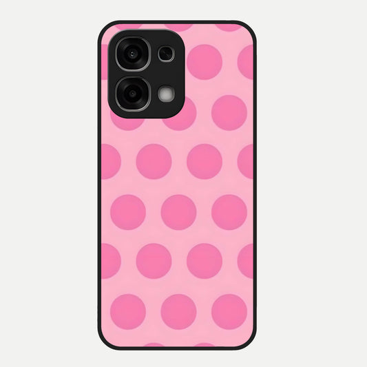  Sweet Dot Dreams Glass Case For Oppo F33 5G back cover – full design glossy printed glass finish