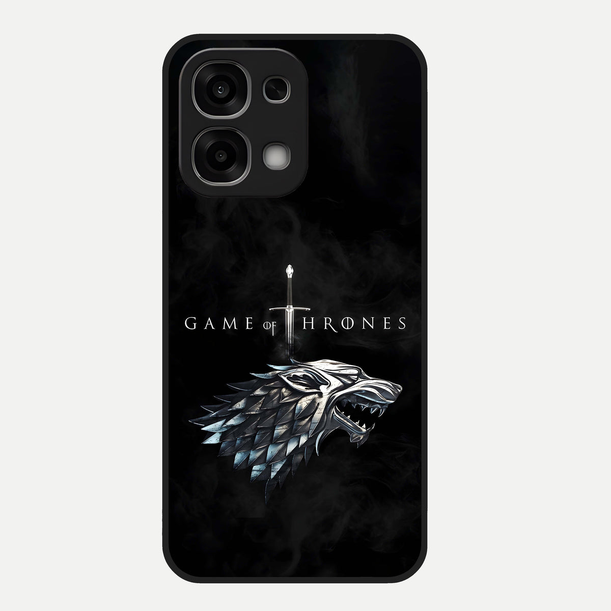  Throne Wolf Legacy Glass Case For Oppo F33 5G back cover – full design glossy printed glass finish