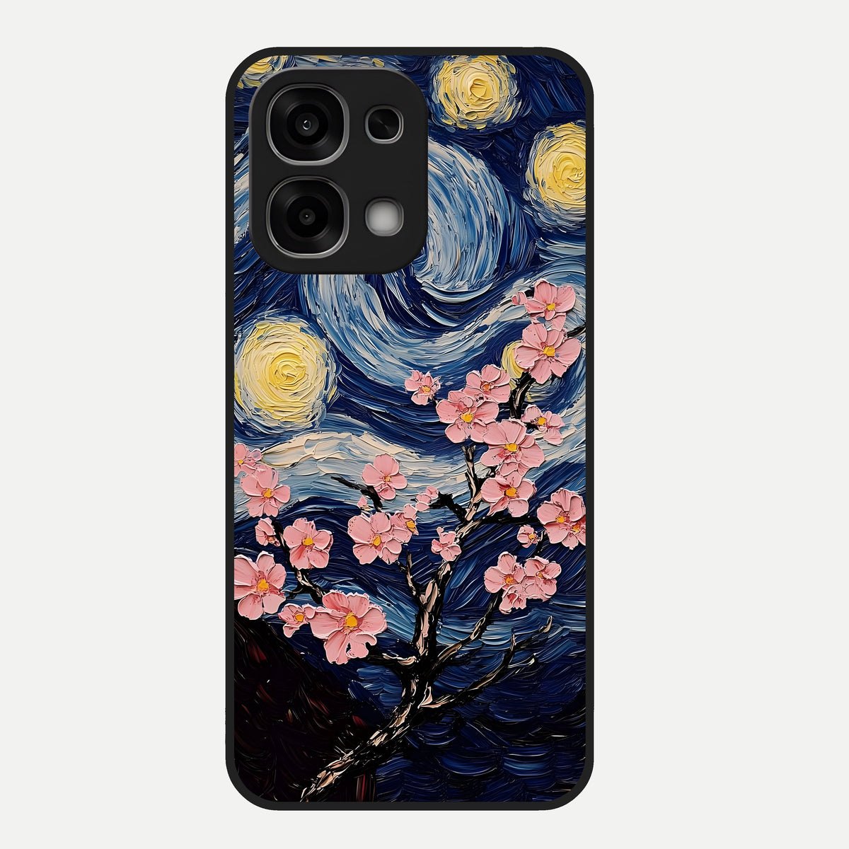  Van Gogh Scenery Glass Case For Oppo F33 5G back cover – full design glossy printed glass finish