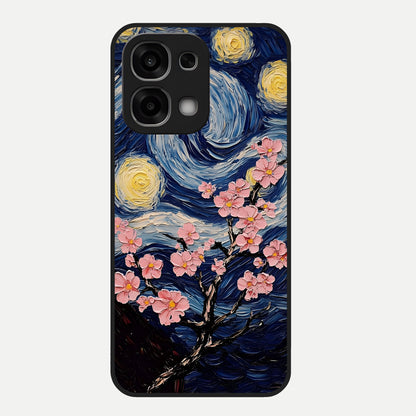  Van Gogh Scenery Glass Case For Oppo F33 5G back cover – full design glossy printed glass finish