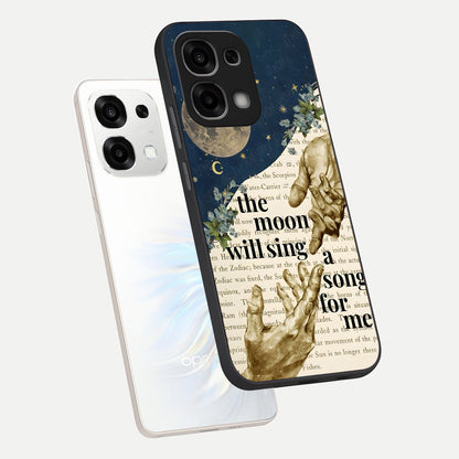  Aesthetic Divine phone case For Oppo F33 5G showing premium glass back cover with detailed artwork