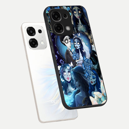  Butterfly Ghost Soul phone case For Oppo F33 5G showing premium glass back cover with detailed artwork