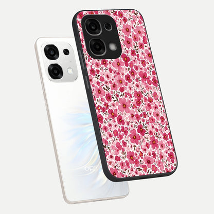  Cherry Blossom Charm phone case For Oppo F33 5G showing premium glass back cover with detailed artwork