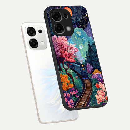 Digital Art phone case For Oppo F33 5G showing premium glass back cover with detailed artwork