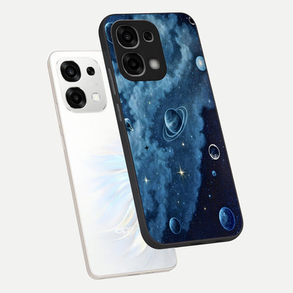  Galaxy Dream Space phone case For Oppo F33 5G showing premium glass back cover with detailed artwork