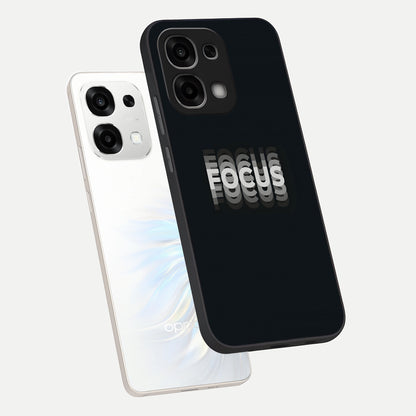  Mono Focus Vision phone case For Oppo F33 5G showing premium glass back cover with detailed artwork