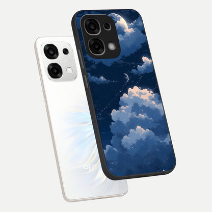  Moon Dream Haze phone case For Oppo F33 5G showing premium glass back cover with detailed artwork