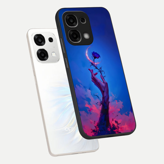  Mystic Hand phone case For Oppo F33 5G showing premium glass back cover with detailed artwork