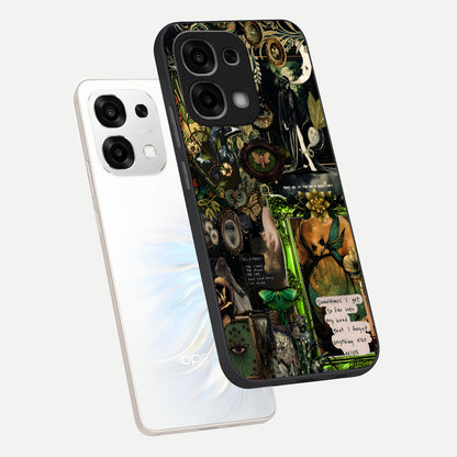  Mystic Woods Secret phone case For Oppo F33 5G showing premium glass back cover with detailed artwork