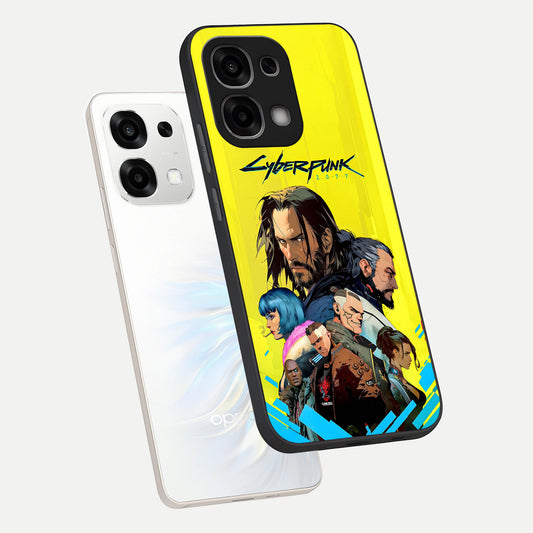  Neon Rebel Genesis phone case For Oppo F33 5G showing premium glass back cover with detailed artwork