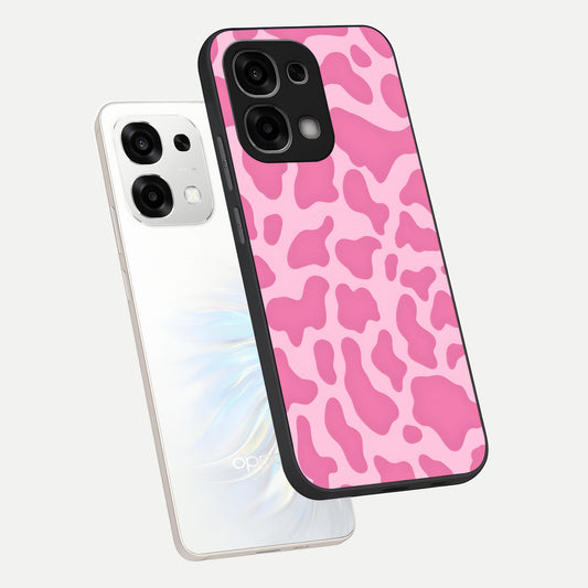 Pinkish Scenery phone case For Oppo F33 5G showing premium glass back cover with detailed artwork