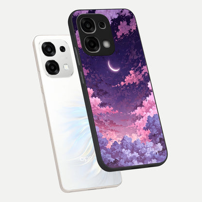  Sky Drift Clouds phone case For Oppo F33 5G showing premium glass back cover with detailed artwork