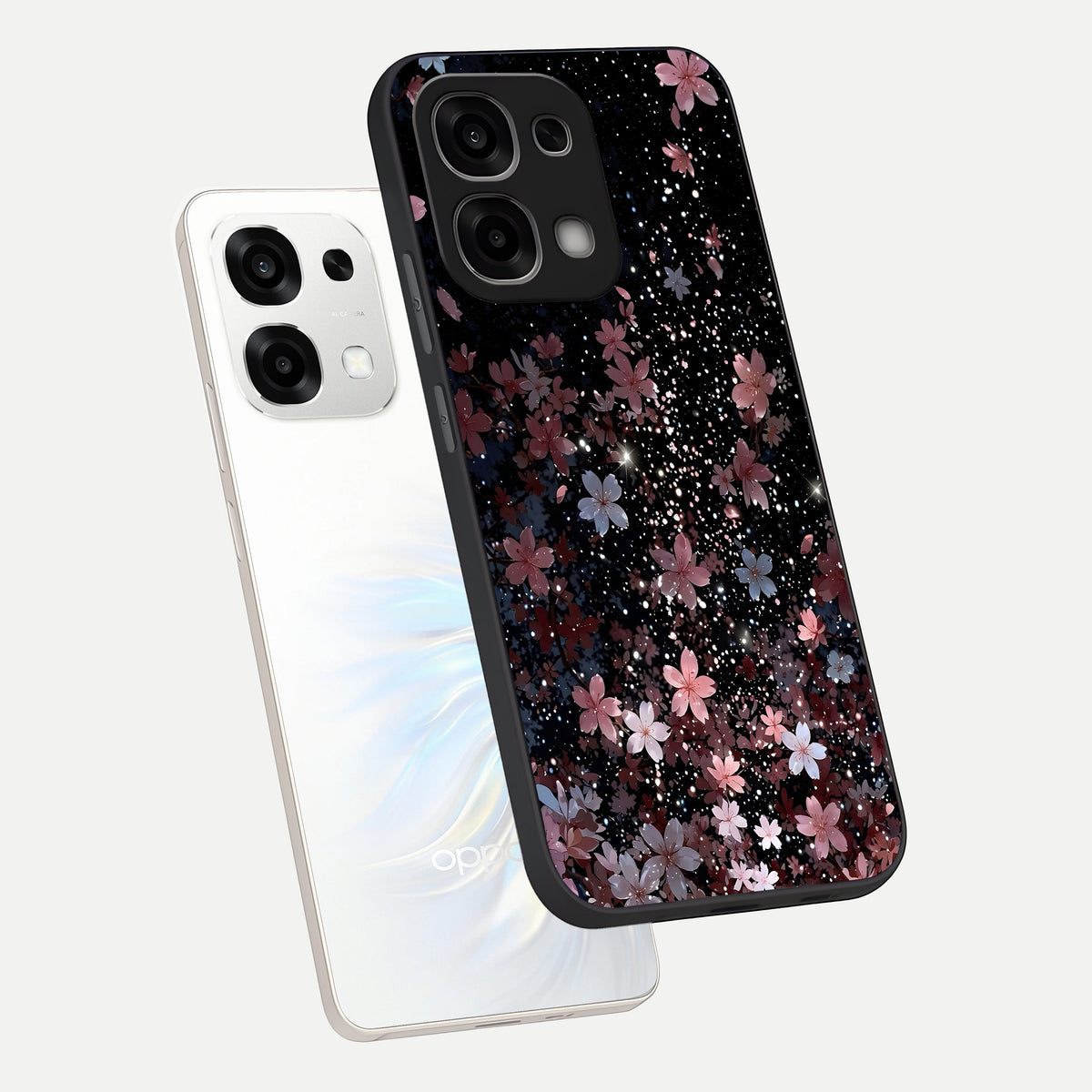  Starlit Flower Dreams phone case For Oppo F33 5G showing premium glass back cover with detailed artwork