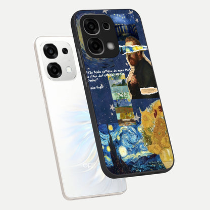  Starry Dream Vision phone case For Oppo F33 5G showing premium glass back cover with detailed artwork