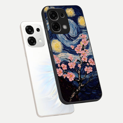  Van Gogh Scenery phone case For Oppo F33 5G showing premium glass back cover with detailed artwork