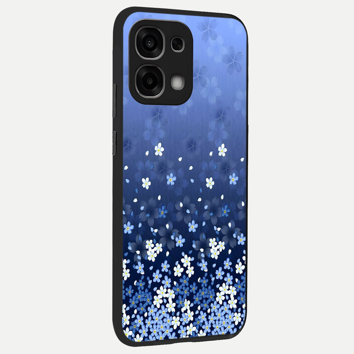  Blue Starry back cover For Oppo F33 5G slim fit glass case with vibrant aesthetic design