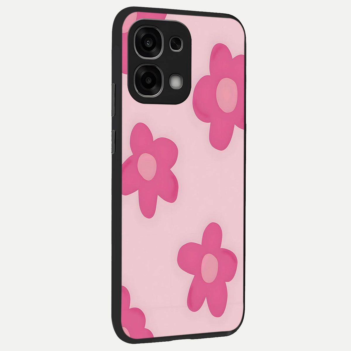  Candy Bloom Dreams back cover For Oppo F33 5G slim fit glass case with vibrant aesthetic design