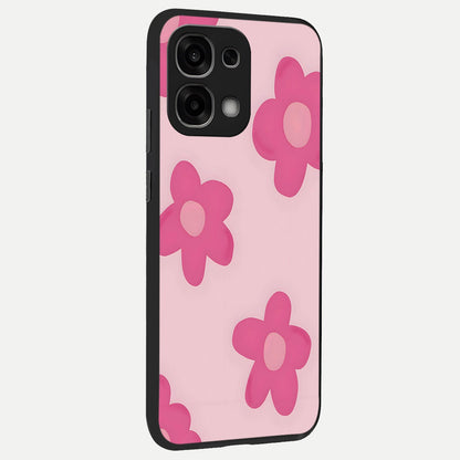  Candy Bloom Dreams back cover For Oppo F33 5G slim fit glass case with vibrant aesthetic design