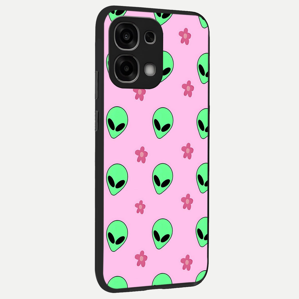  Cosmic Cute Crush back cover For Oppo F33 5G slim fit glass case with vibrant aesthetic design