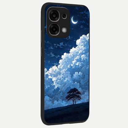  Midnight Sky Serenity back cover For Oppo F33 5G slim fit glass case with vibrant aesthetic design