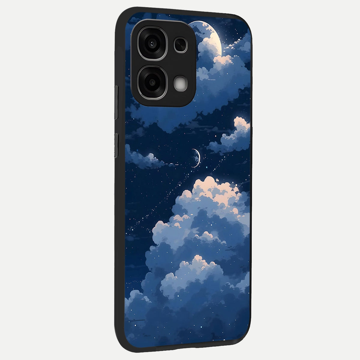  Moon Dream Haze back cover For Oppo F33 5G slim fit glass case with vibrant aesthetic design