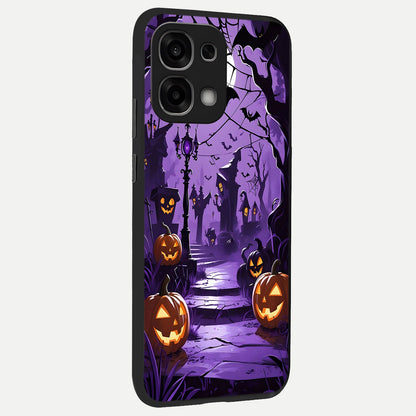  Pumpkin Patch Halloween back cover For Oppo F33 5G slim fit glass case with vibrant aesthetic design