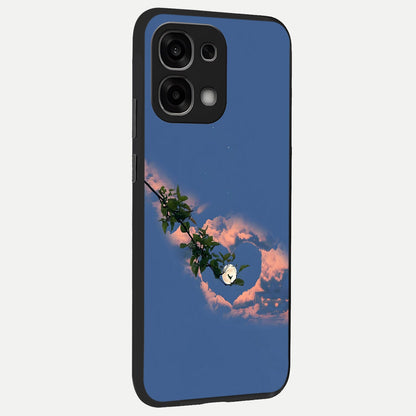  Sky Under Tree back cover For Oppo F33 5G slim fit glass case with vibrant aesthetic design
