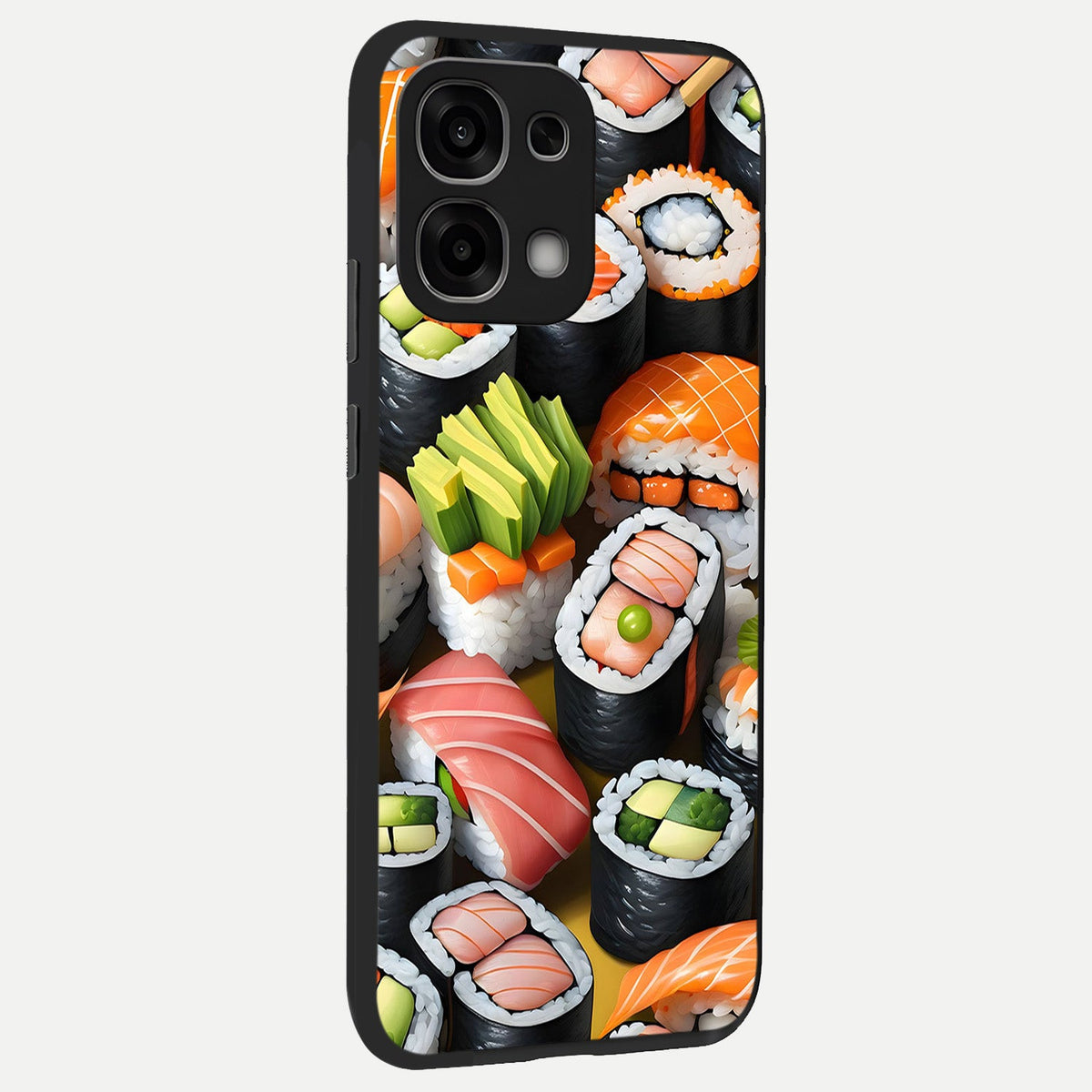  Sushi Food Pattern back cover For Oppo F33 5G slim fit glass case with vibrant aesthetic design