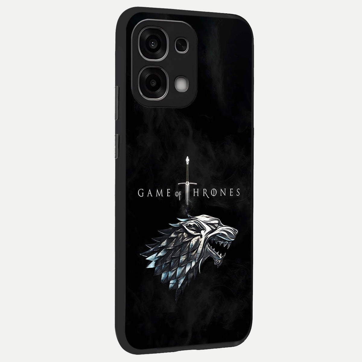  Throne Wolf Legacy back cover For Oppo F33 5G slim fit glass case with vibrant aesthetic design