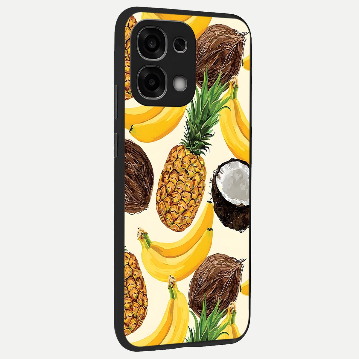  Tropical Fruit Mood back cover For Oppo F33 5G slim fit glass case with vibrant aesthetic design