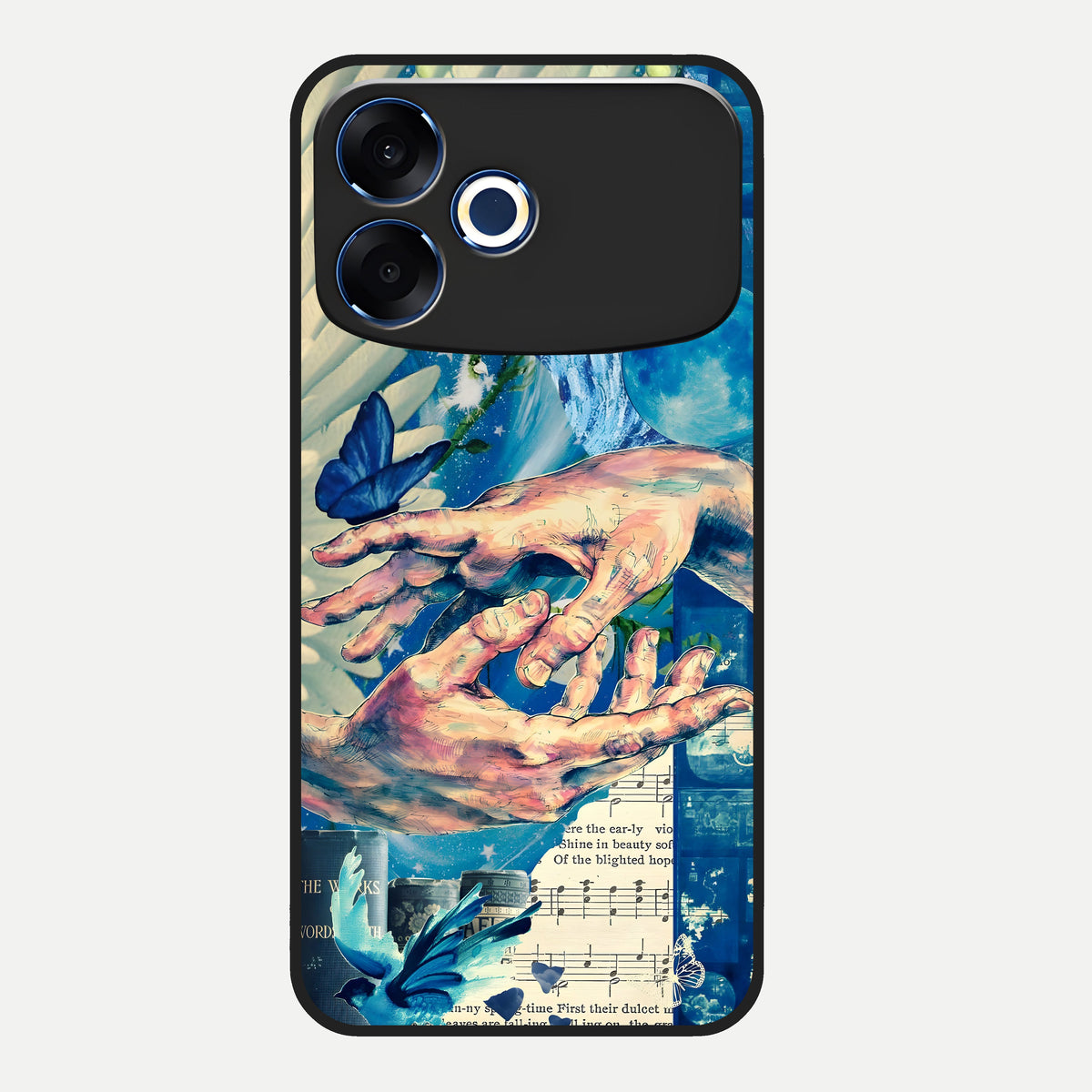  Aesthetic Divider Glass Case For Oppo F33 Pro 5G back cover – full design glossy printed glass finish