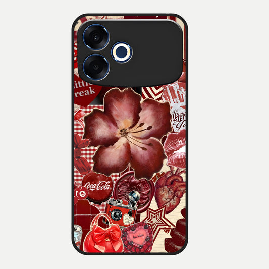  Aesthetic Little Freak Glass Case For Oppo F33 Pro 5G back cover – full design glossy printed glass finish