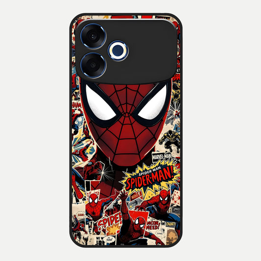  Aesthetic Wonder Spider Glass Case For Oppo F33 Pro 5G back cover – full design glossy printed glass finish