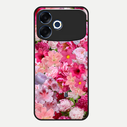  Bloom Crush Fantasy Glass Case For Oppo F33 Pro 5G back cover – full design glossy printed glass finish
