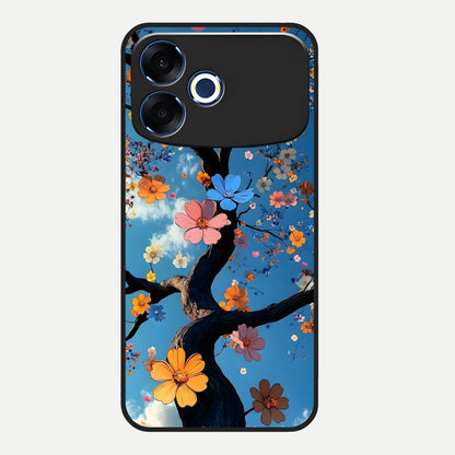  Blossom Dream Sky Glass Case For Oppo F33 Pro 5G back cover – full design glossy printed glass finish