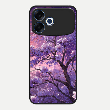  Blossom Tree Glass Case For Oppo F33 Pro 5G back cover – full design glossy printed glass finish