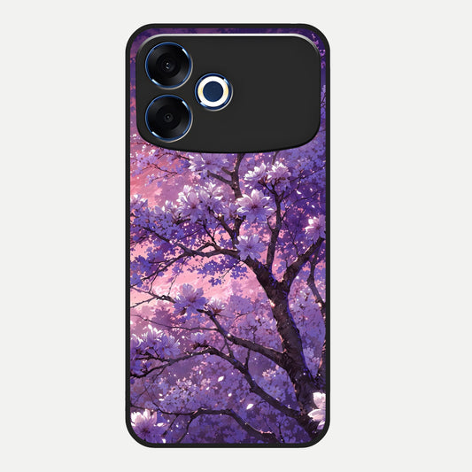  Blossom Tree Glass Case For Oppo F33 Pro 5G back cover – full design glossy printed glass finish