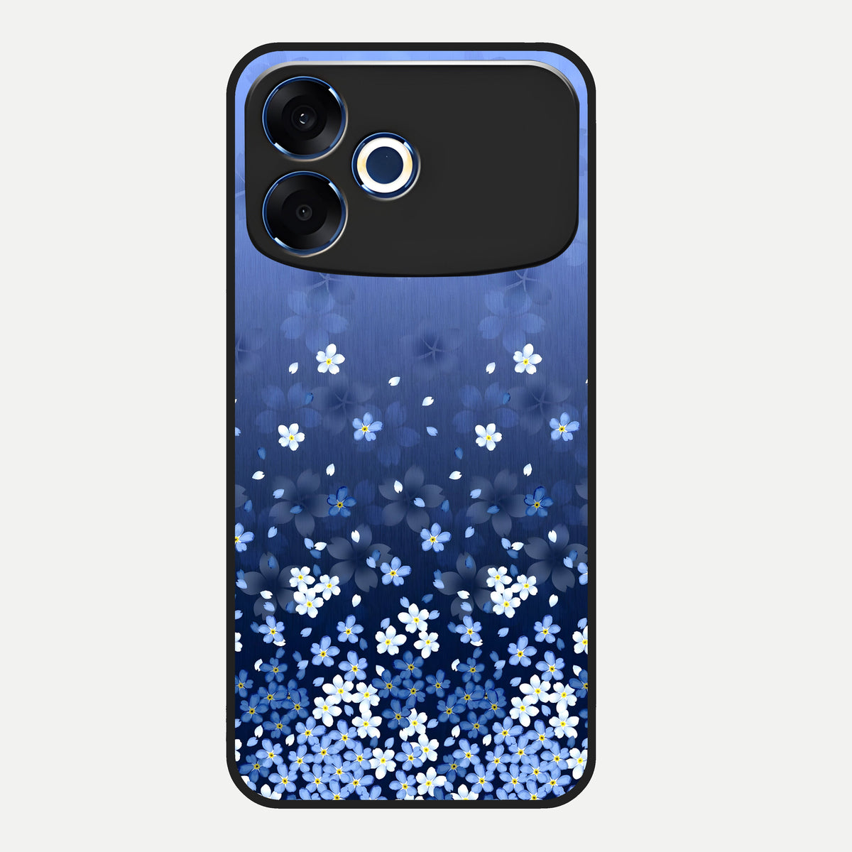  Blue Starry Glass Case For Oppo F33 Pro 5G back cover – full design glossy printed glass finish